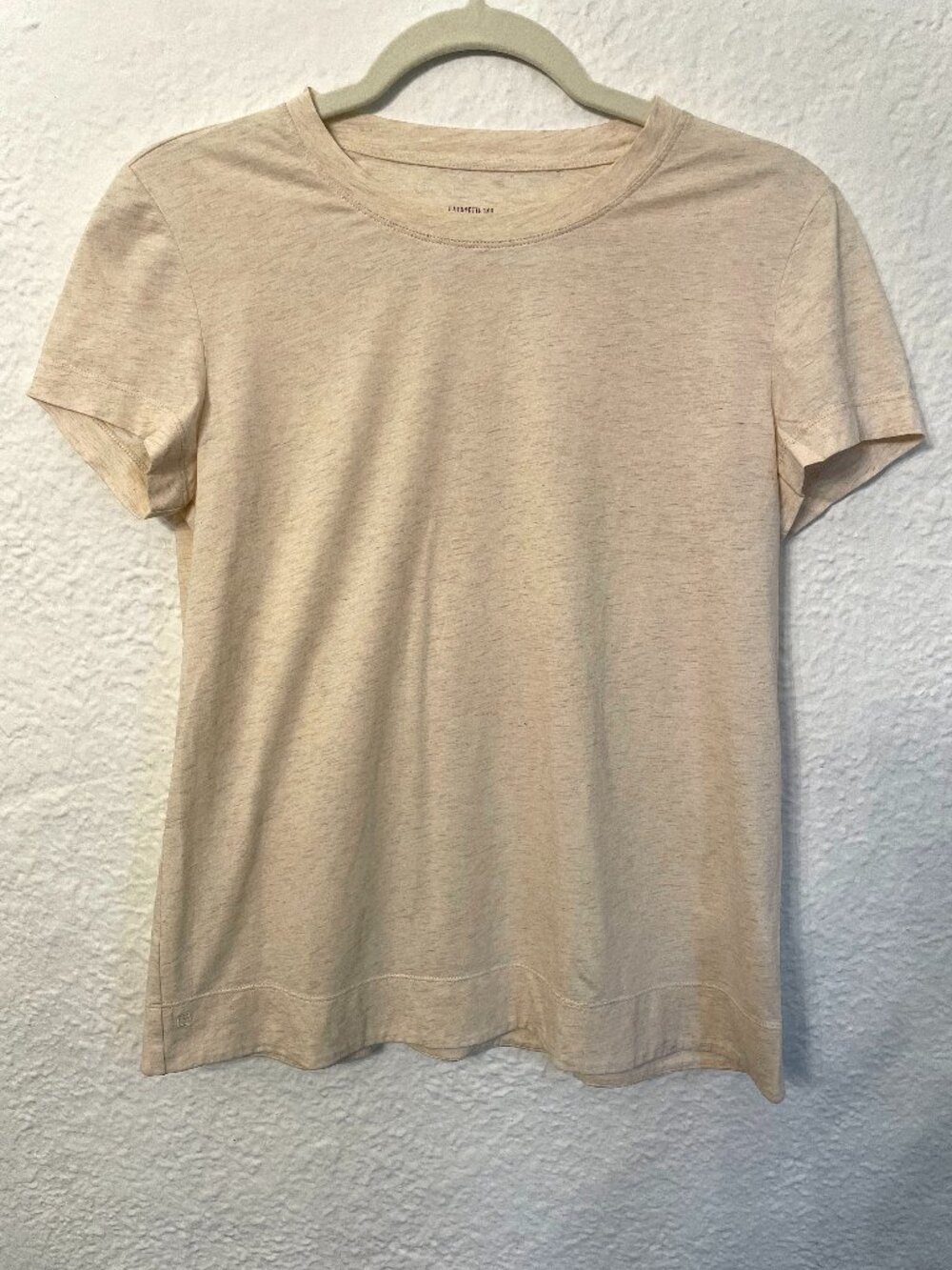 Lafayette 148 100% Cotton Tee, Sz S, Quiet Luxury Minimalist Elevated Basic NWOT